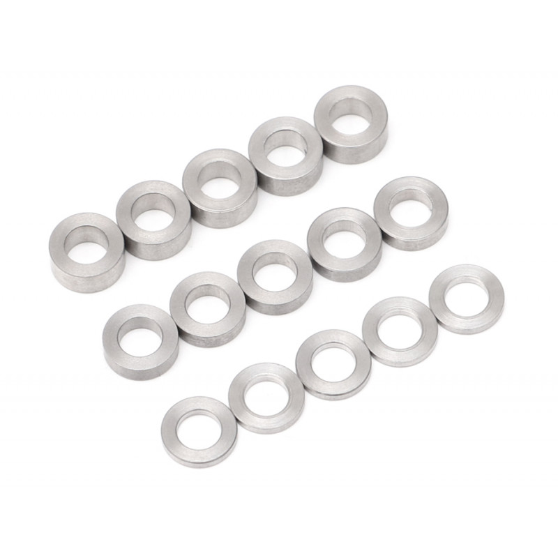 Boom Racing BRASSP57 Spacer Set D4x7 3mm/2mm/1mm Stainless Steel (15)