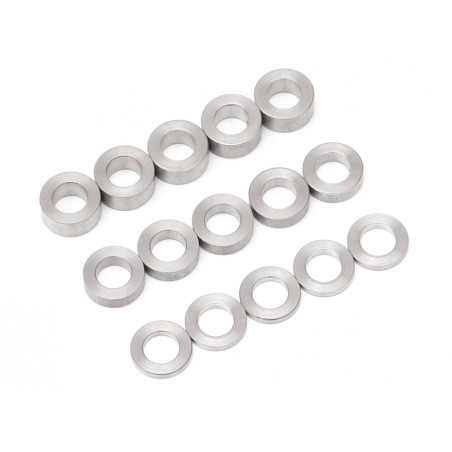 Boom Racing BRASSP57 Spacer Set D4x7 3mm/2mm/1mm Stainless Steel (15)