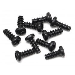 Boom Racing BRASST2X5 M2.0X5 Phillips Head Self-Tapping Screws ST2X5 (10)