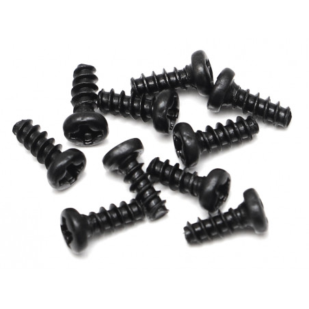 Boom Racing BRASST2X5 M2.0X5 Phillips Head Self-Tapping Screws ST2X5 (10)