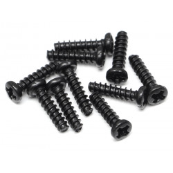 Boom Racing BRASST2X8 M2.0X8 Phillips Head Self-Tapping Screws ST2X8 (10)