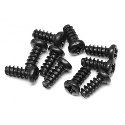 Boom Racing BRASST26X6 M2.6X6 Phillips Head Self-Tapping Screws ST2.6X6 (10)