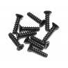 Boom Racing BRASSTCS2X8 M2.0X8 Counter Sunk Phillips Head Self-Tapping Screws STCS2X8 (10)