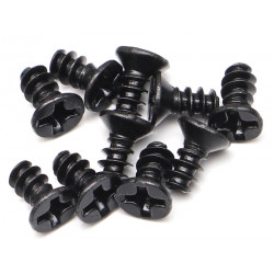 Boom Racing BRASSTCS3X6 M3.0X6 Counter Sunk Phillips Head Self-Tapping Screws STCS3X6 (10)