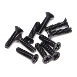 Boom Racing BRASM2X8CSS M2x8 Counter Sunk Phillips Head Screws (10)