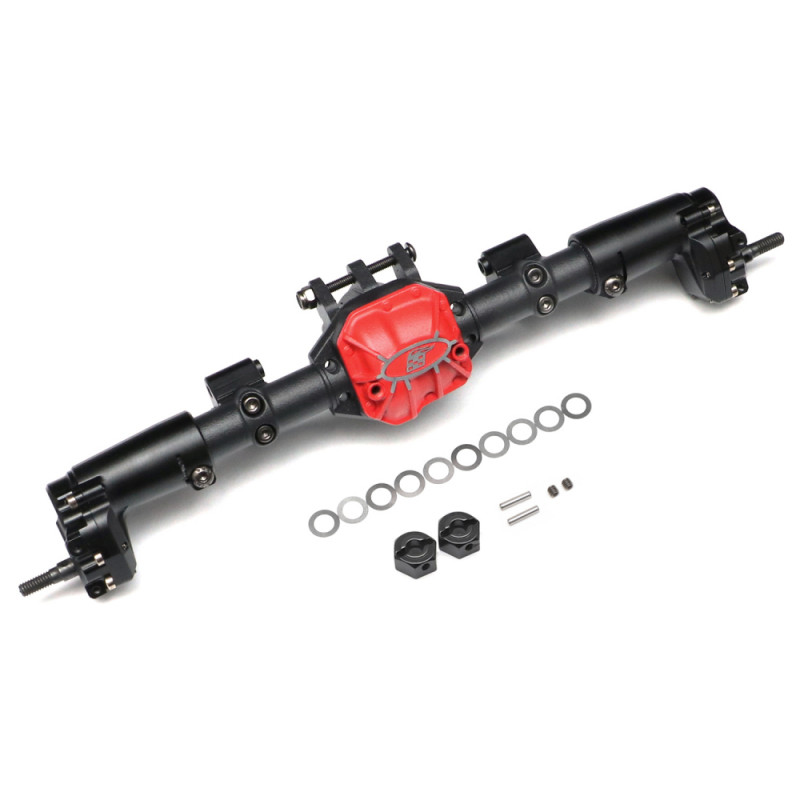 Boom Racing BRPT955023 Complete Rear Assembled AR44 Portal PHAT Axle for Axial SCX10 II