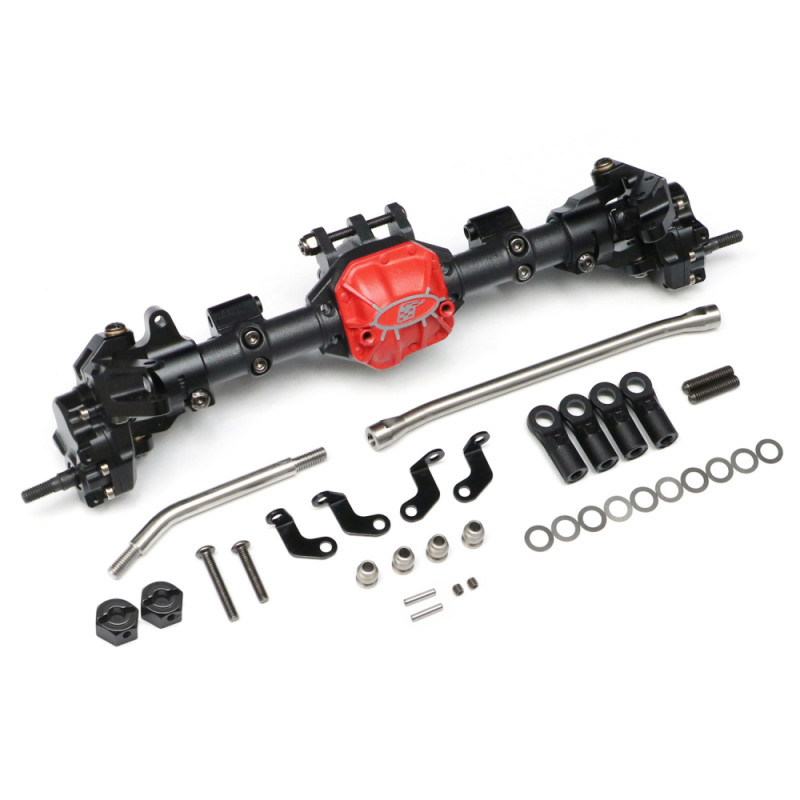 Boom Racing BRPT955022 Complete Front Assembled AR44 Portal PHAT Axle for Axial SCX10 II