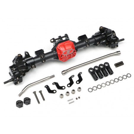 Boom Racing BRPT955022 Complete Front Assembled AR44 Portal PHAT Axle for Axial SCX10 II