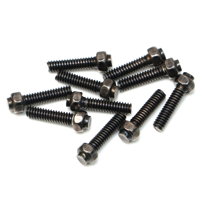 Boom Racing BRW780946E M2x8mm Retro Scale Bolt 10.9 Grade Wheel Screw (10) Black