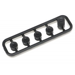 Boom Racing BRW780944 Retro Nylon Center Wheel Cap (4) (XT5 Series) w/ Tool for BRX02 109