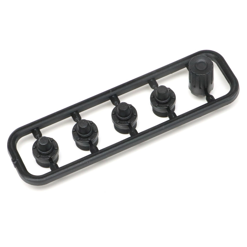 Boom Racing BRW780944 Retro Nylon Center Wheel Cap (4) (XT5 Series) w/ Tool for BRX02 109