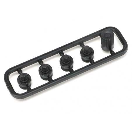 Boom Racing BRW780944 Retro Nylon Center Wheel Cap (4) (XT5 Series) w/ Tool for BRX02 109