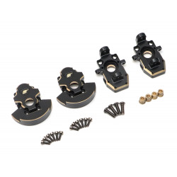 Boom Racing BRPT009 Brass Front Knuckles & Knuckle Covers for AR44/BRX70/BRX80/BRX90 Portal PHAT Axle