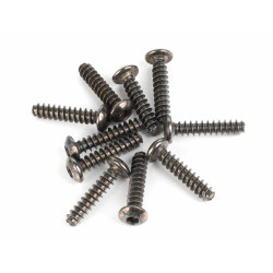 Boom Racing BRASBH3014/ST M3x14mm Round Head 12.9 Self Tapping Grade Screws (10)