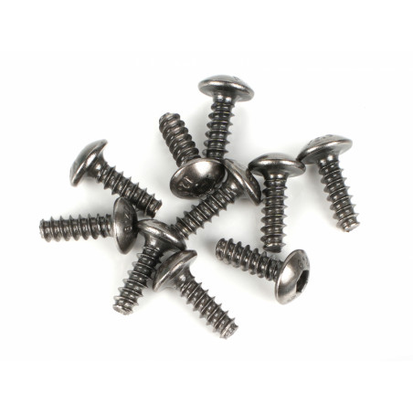 Boom Racing BRASBH2508/ST M2.5x8mm Round Head Self Tapping 12.9 Grade Screws (10)