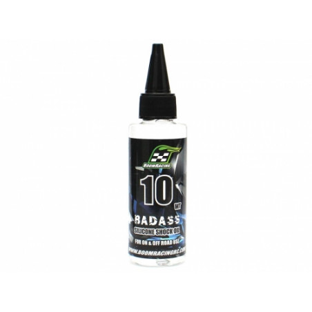 Boom Racing BRSHK010 BADASS Silicone Shock Oil 10wt 60ml