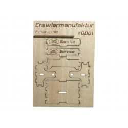 CRM CRM Holzwerkzeugkiste in 1/10 mit Beschriftung wie abgeb