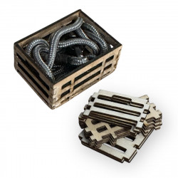 CRM Wooden Box - Fruit Box 40x30x20mm 1/10 (Kit)