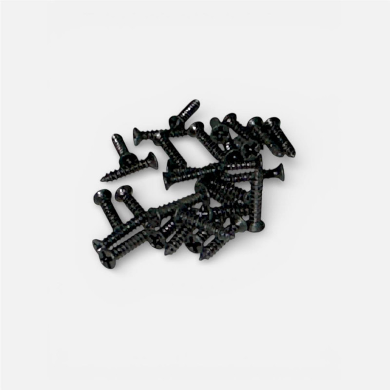 CRM screw Stahl schwarz M1.2 (20 pcs)