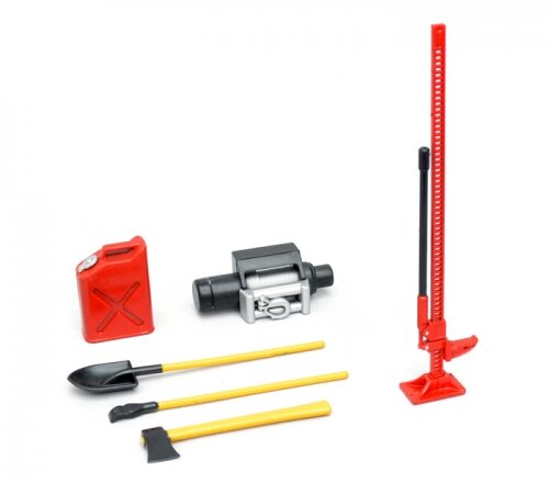 BoomRacing 1/10 Scale Crawler Attachment- Tools Set Red BRK790005R