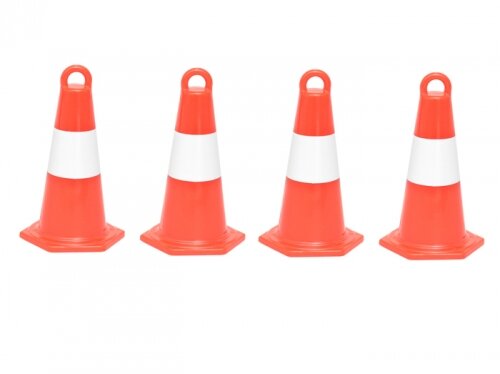 BoomRacing RC Scale Accessories -Traffic Cones 4pcs Red BRK790018R