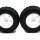 BoomRacing 1/10 Short Course Wheel  +Tire Set (1 pair) A White BRK654001W