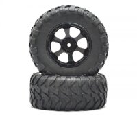 BoomRacing 1/10 Short Course Wheel  +Tire Set (1 pair) A...