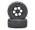 BoomRacing 1/10 Short Course Wheel  +Tire Set (1 pair) A Black BRK654001BK