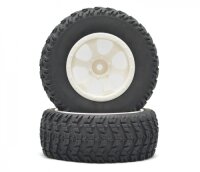 BoomRacing 1/10 Short Course Wheel  +Tire Set (1 pair) B...