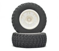 BoomRacing 1/10 Short Course Wheel +Tire Set(1 Pair) C...