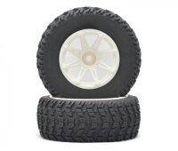 BoomRacing 1/10 Short Course Wheel +Tire Set(1 Pair) D...