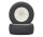 BoomRacing 1/10 Short Course Wheel +Tire Set(1 Pair) D White BRK654023W