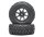 BoomRacing 1/10 Short Course Wheel +Tire Set(1 Pair) E Black BRK654033BK