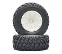 BoomRacing 1/10 Short Course Wheel +Tire Set(1 Pair) E...