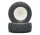 BoomRacing 1/10 Short Course Wheel +Tire Set(1 Pair) E White BRK654033W