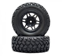 BoomRacing 1/10 Short Course Wheel +Tire Set(1 Pair) F...