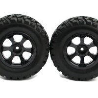 BoomRacing 1/10 Short Course Wheel +Tire Set(1 Pair) G...