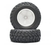 BoomRacing 1/10 Short Course Wheel +Tire Set(1 Pair) G...