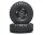 BoomRacing 1/10 KRT Crawler Wheel & Tire Set 108MM K1 Black BRK624108BK