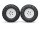 BoomRacing 1/10 KRT Crawler Wheel & Tire Set 96MM K1 White BRK624106W