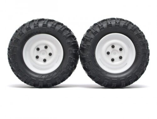 BoomRacing 1/10 KRT Crawler Wheel & Tire Set 90MM K1 White BRK624190W