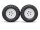 BoomRacing 1/10 KRT Crawler Wheel & Tire Set 90MM K1 White BRK624190W