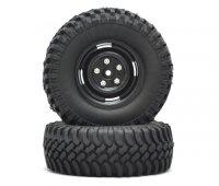 BoomRacing 1/10 KRT Crawler Tire Set 100MM K3 Black...