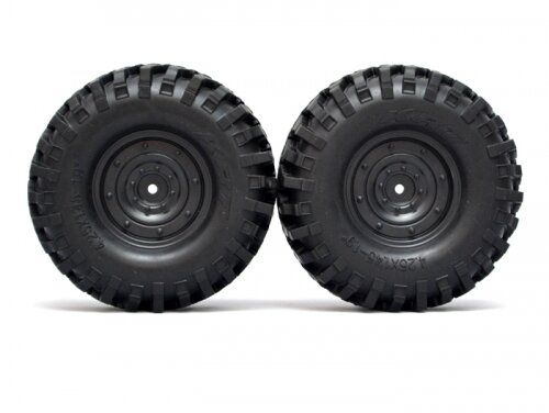 BoomRacing 1/10 KRT Crawler Tire Set 108MM K1 Black BRK624008BK