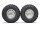 BoomRacing 1/10 KRT Crawler Chrome Wheel & Tire Set 108MM K1 BRK624008C