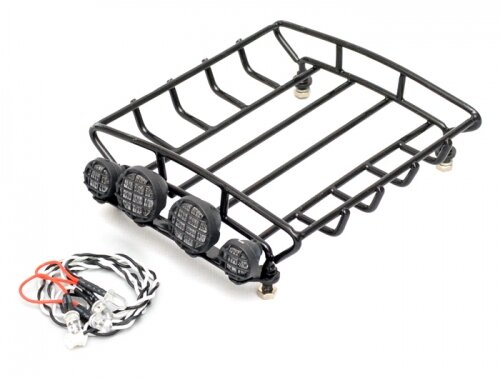 BoomRacing RC Crawler Luggage Tray With Led-Mini (Big White BRK770066W