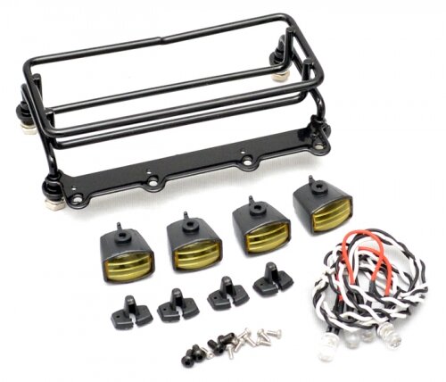 BoomRacing Crawler Luggage Tray With Fog Light (S) Yellow BRK770071Y