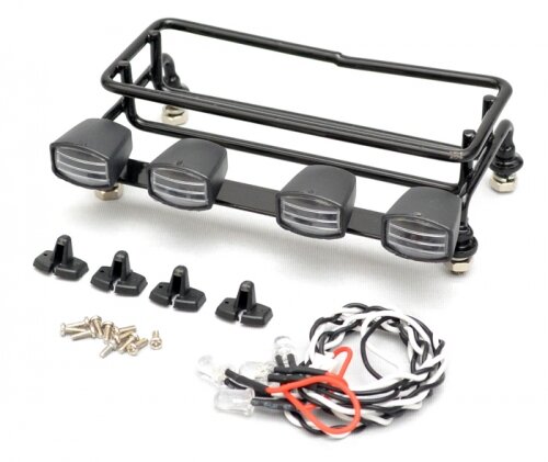 BoomRacing Crawler Luggage Tray With Fog Light (S) White BRK770071W