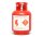 BoomRacing Scale Accessories - Gas Cylinders Red BRK790015R
