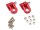 BoomRacing 1/10 Scale RC Aluminum Winch Shackle (Large) Red 2 pc RECON G6 The Fix Certified BRKT790062R